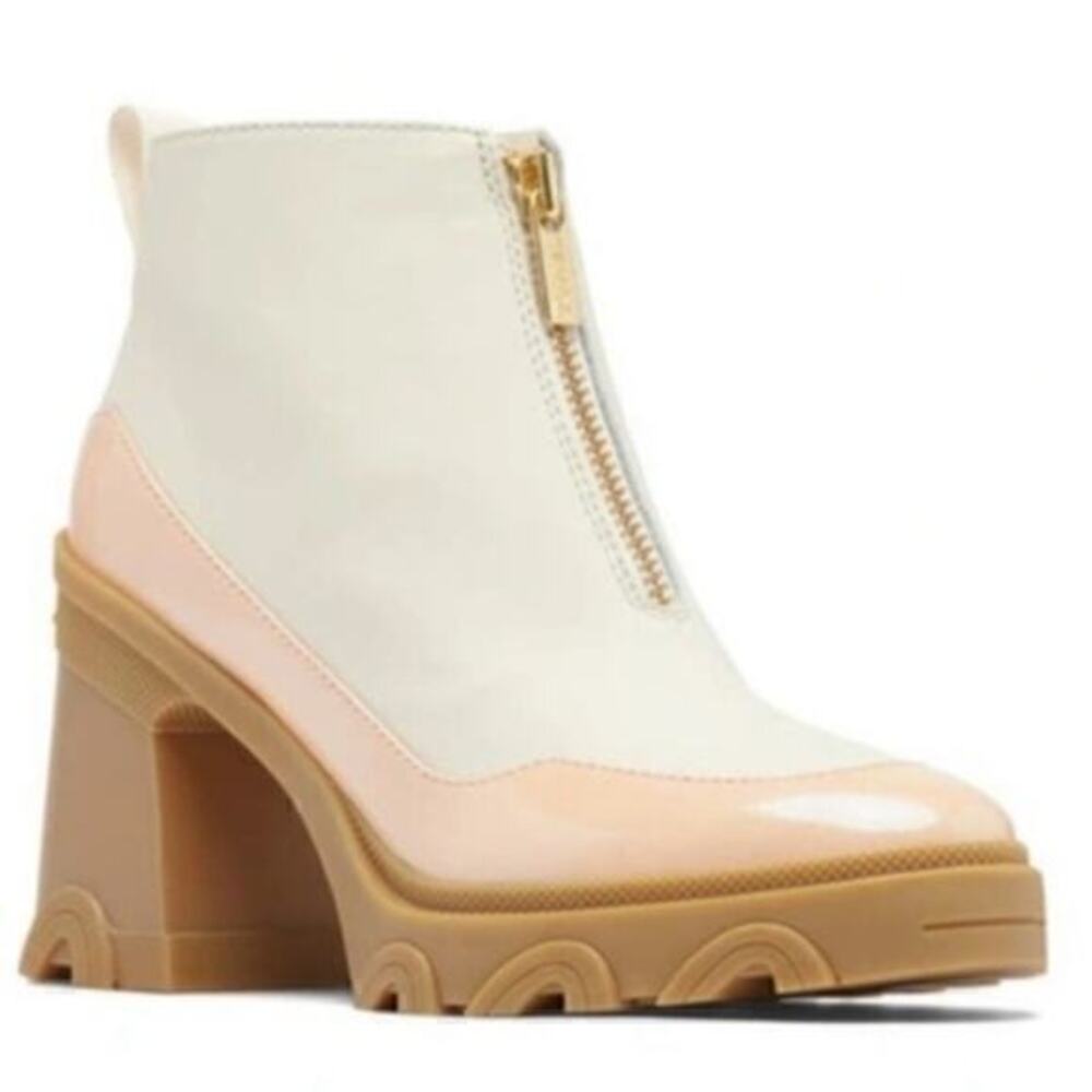 NEW ▶️ Sorel ◀️ Brex Heel Chelsea Boot in Natural, Pardox Pink Waterproof Sz 10